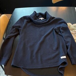 Southern Tide Deep Blue Cowl Neck Sweater